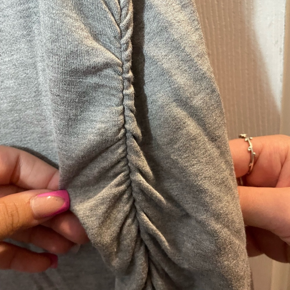 Grey sinched dress